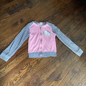 Zip-up Sweatshirt | Childrens Hello Kitty zip-up sweatshirt: size medium